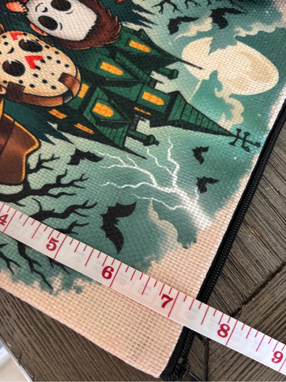 Chibi Horror Movie Villains Halloween Makeup Bag - Picture 7 of 8